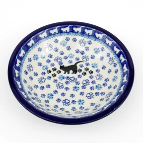 Talerz ceramiczny, głęboki 026 21,5 cm<br>1771X Czarny kot